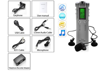 Digital Audio Voice Recorder Ψηφιακό Επαγγελματικό Καταγραφικό Ήχου και τηλεφώνου